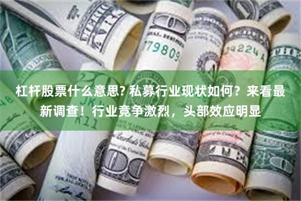 杠杆股票什么意思? 私募行业现状如何？来看最新调查！行业竞争激烈，头部效应明显